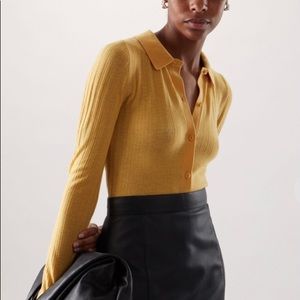 COS Merino Wool Transparent Knitted Top